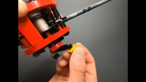 LEGO Working Fishing Reel - Baitcaster