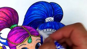 Shimmer and Shine Шимер и Шайн Cartoon For Kids Coloring Book Раскраска для детей Рисуй красиво