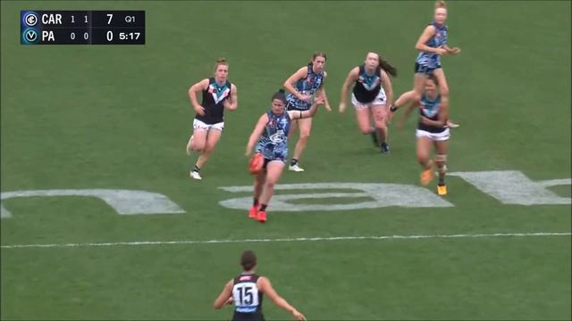 Daisy Walker - Highlights - AFLW Season 7 - Round 3 2022 - Carlton Blues vs Port Adelaide Power смотреть онлайн