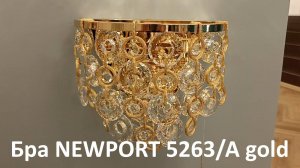 Бра NEWPORT 5263/A gold