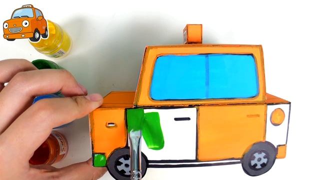 Раскраски для детей l Маленькое Такси Нури l Развивающие видео для детей l Приключения Тайо смотреть онлайн