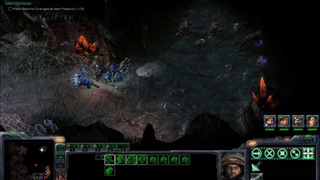 Starcraft 2 - Wings of Liberty - Mission 24 - Belly of the Beast (Land) смотреть онлайн