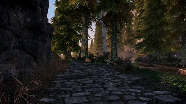 Skyrim Ambient Music - Walking Across Skyrim - Helgen Cave To Whiterun