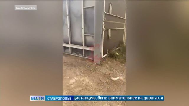 Пылевая буря разгулялась на Ставрополье