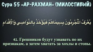 Сура 55 ар-Рахман (арабские и русские титры) - Мухаммад Люхайдан