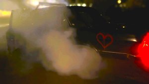 Волга на V8 опять бернаут...
