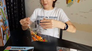 Lego Minecraft 21168 The warped  forest (Обзор на русском языке)