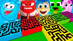 МЕГА ЛАБИРИНТЫ ГОЛОВОЛОМКА 2 СМЕШАРИКИ ЛУНТИК МАЙКИ В МАЙНКРАФТ