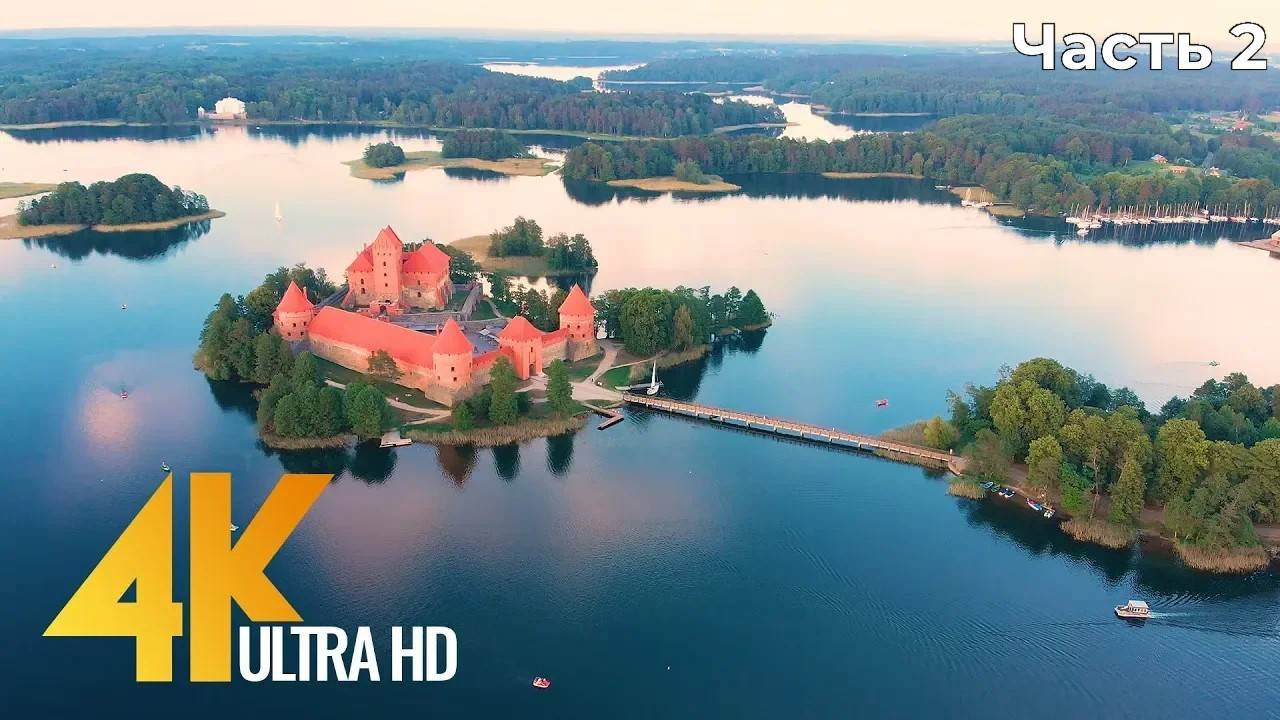 4K Drone Footage - Lithuanian Nature From Above - Ambient Drone Video-2
