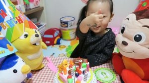 Petty`s birthday cake* Pororo 친구 패티 생일케이크 Празднуем день рождения Петти