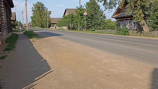 Улицы родного посёлка. Тоншаево. Часть улицы Центральной. смотреть онлайн