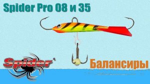 Обзор зимних балансиров Spider Pro 08 и 35