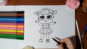 How to Draw #LOL DOLL | Lol  Doll drawing | Как нарисовать Лол раскраска Лол Картошечка