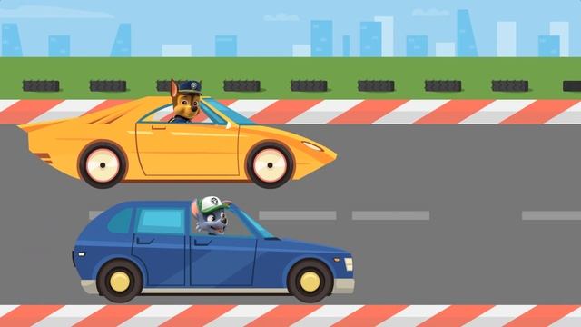 Paw Patrol Race! Rocky vs. Racer / Щенячий патруль! Рокки против Гонщика смотреть онлайн