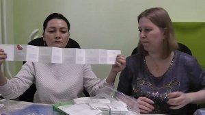 Распаковка новых учебных пособий визуальной поддержки.