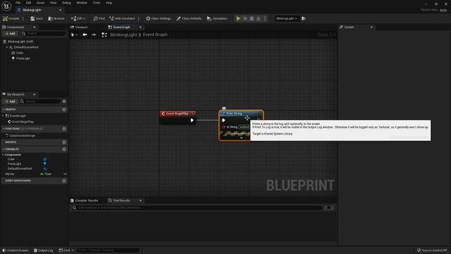 UE5 Blueprints Урок 01 - Типы переменных и первый скрипт. УРОКИ UNREAL ENGINE 5 от fsgkunreal