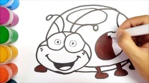 Легкий рисунок божья коровка. Сурет салу Қызыл коңыз. How to draw a Ladybug