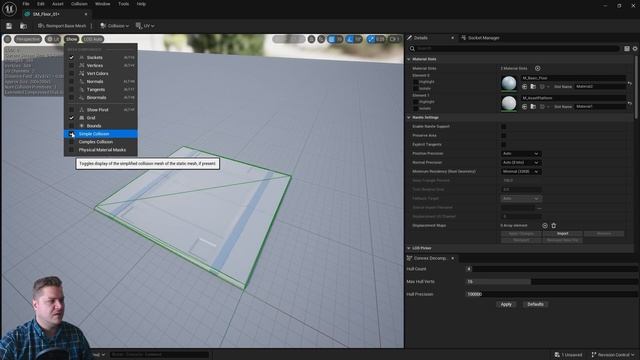 07. Add Materials Using the Static Mesh Editor. GAME DEV ACADEMY Unreal Engine 5