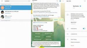 Создаем бот в BotFather Telegram инструкция