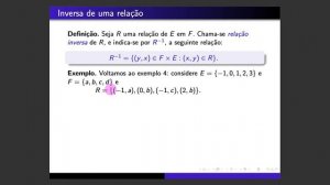 [ALGEBRA I] Aula 14.  Relações binárias (parte 2)