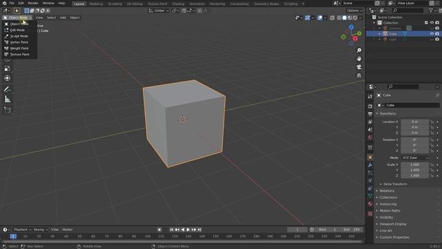 16 - Object Mode vs Edit Mode. MODELLING and ANIMATIONS for Beginners