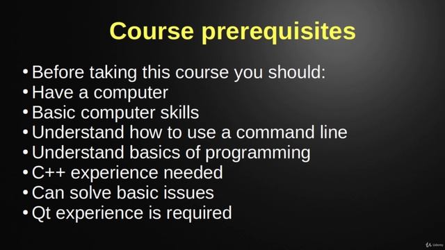 8. Course prerequisites