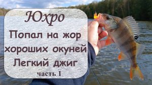 Юхро. Попал на жор хороших окуней. Часть 1