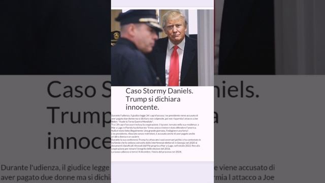 Caso Stormy Daniels, Trump si dichiara innocente. #trump #notizie #donaldtrump #news #maga