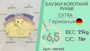 400-032 #1557 Блузки короткий рукав Экстра Всесезон Германия