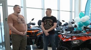 Вручение квадроцикла CFMOTO победителю в Улан-Удэ