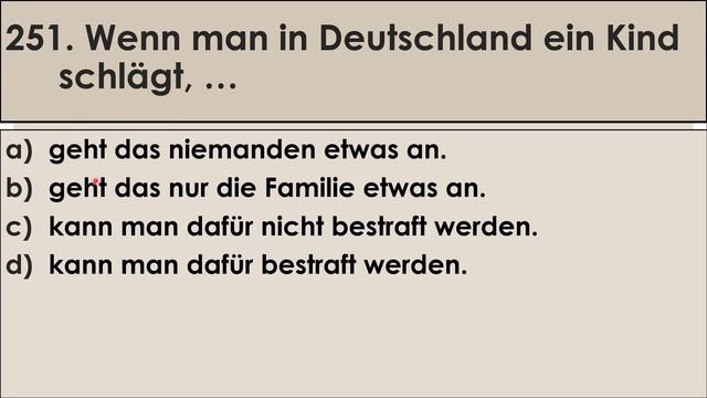 Einbürgerungstest | Test Leben in Deutschland | Fragen 241-260 | mit Lösung | with subtitles مترجم смотреть онлайн