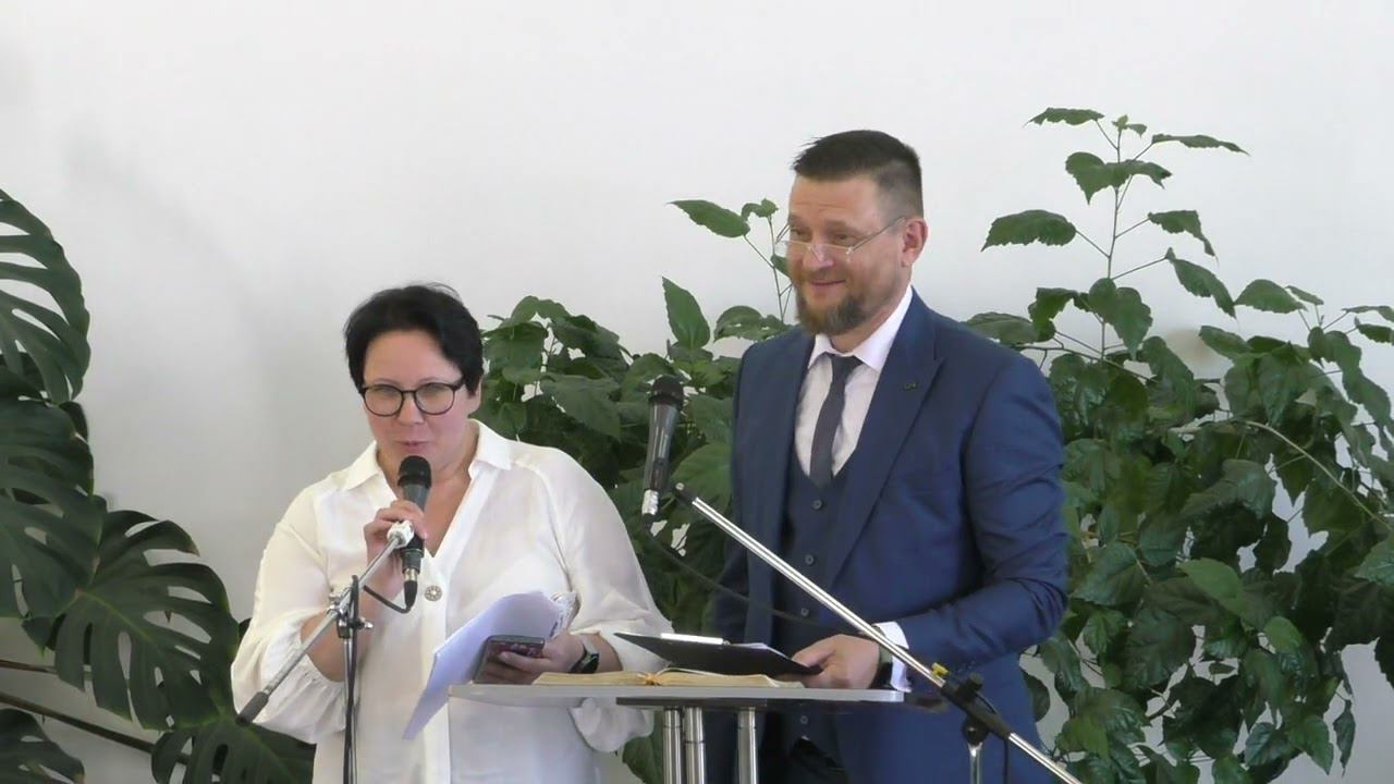 30 лет Сормовской церкви. Долматовы С. и Т. "Перышки". Вручение пожеланий на будущее.