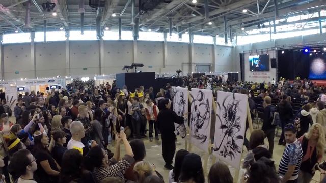 завершающая часть выступления художника Хидэкити Сигэмото смотреть онлайн