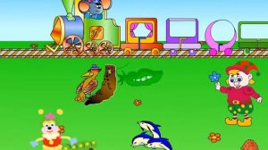 Поезд-учим буквы А до Е / Train teach letters/ Развивающий мультик для детей