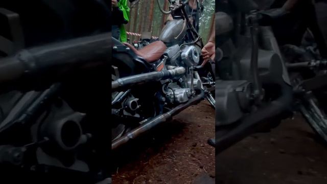 Фантастический звук старого Harley-Davidson Evolution!