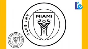 How to draw The Inter Miami FC MLS