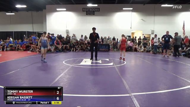 87 Lbs Placement Matches (8 Team) - Tommy Wurster, Ohio Vs Keegan Bassett, Pennsylvania Blue 3faa смотреть онлайн