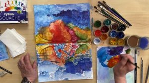 Рисуем вместе. Монотипия