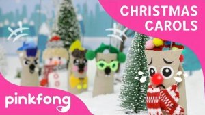 Santa's Reindeer | Christmas Carols | Craft for Kids | Pinkfong Songs for Children