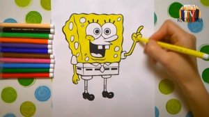 Губка БОБ супер розмальовки для дітей /супер раскраски для детей  / kids coloring pages Spange BOB