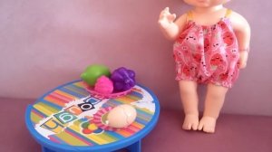 ПУПСИКИ.ЖИВАЯ КУКЛА BABY ALIVE игра в дочки и маму