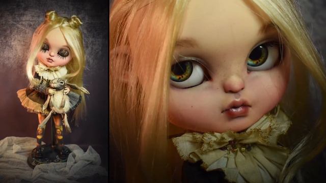 Custom Blythe doll. Louise. Steampunk doll. Blythe. Icy doll. OOAK. смотреть онлайн
