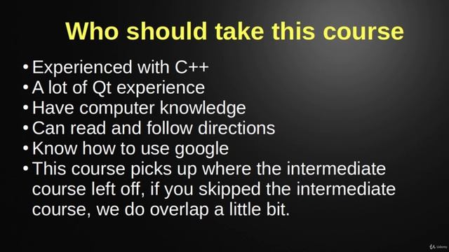 7. Who should take this course