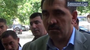 Встреча Евкурова с переселенцами в Карабулаке (Ингушетия)
