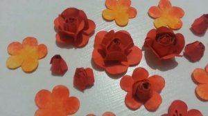 Цветы.Цветочки ручной работы для открыточки. Декор для скрапбукинга. Декор.