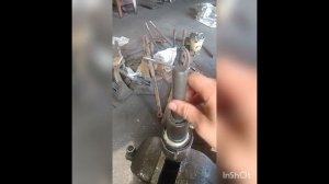сваекрут из гайковерта и строительногл миксера...