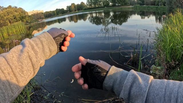 ЭТИ МОНСТРЫ ловятся в городе. Парк Авиаторов. Сентябрь. #мормышинг #рыбалка #стритфишинг