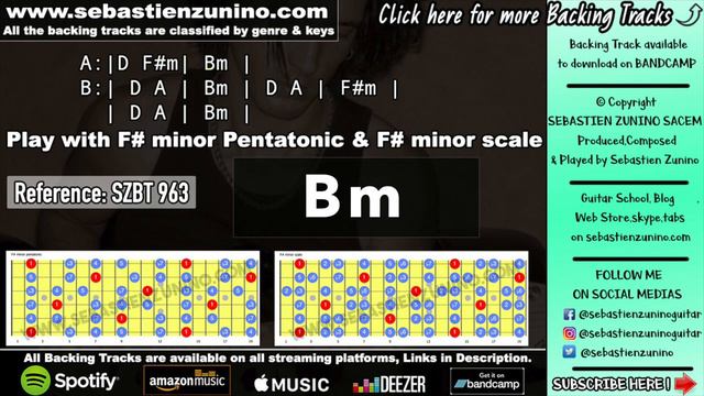 Neo Soul backing track in F# minor ( or B minor)   SZBT 963