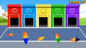 Мультик - Раскраска. Учим Цвета -мороженное Play doh Плей до