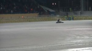 Speedway World Cup 2010 Russia 4/20 racer fall Чемпионат мира по спидвею на льду
